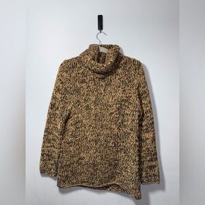 Calvin Klein Women’s Chunky Knit Cowl neck wool blend Sweater Size Large EUC